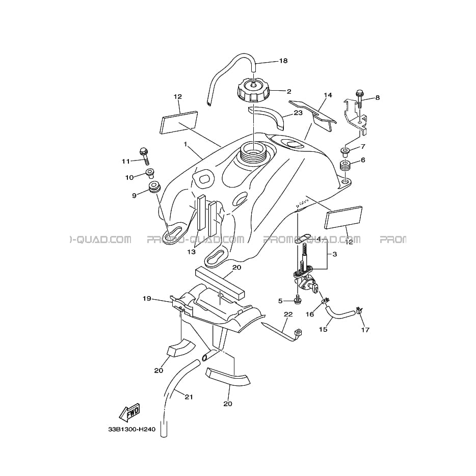 RESERVOIR A ESSENCE  Yamaha  2011 250  Original parts OEM