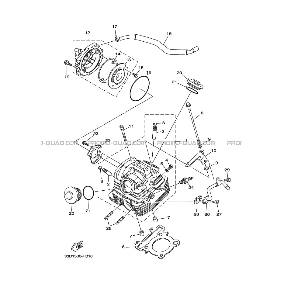 CULASSE  Yamaha  2013 250  pièces OEMCULASSE  Yamaha  2013 250  pièces OEM