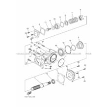 TRANSMISSION INTERMEDIAIRE pour Yamaha 300 2013 GRIZZLY YFM300 1SC7 ROMANTIQUE ROUGE
