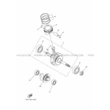 VILEBREQUIN     PISTON pour Yamaha 300 2013 GRIZZLY YFM300 1SC7 ROMANTIQUE ROUGE