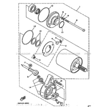 DEMARREUR pour Yamaha 350 1989 BIG_BEAR YFM350FW 3HN2 BEIGE
