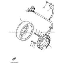 ALLUMAGE pour Yamaha 350 1989 BIG_BEAR YFM350FW 3HN2 RADICAL GRAY