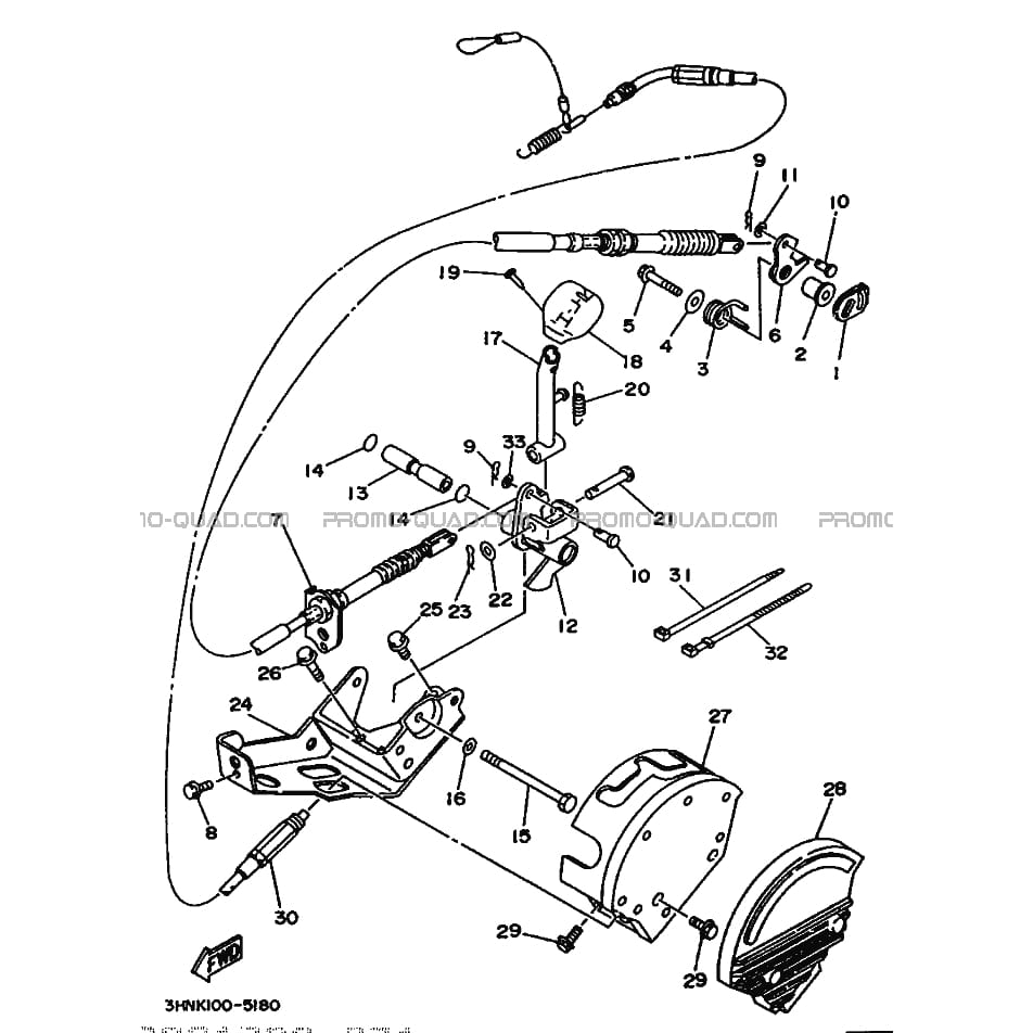 PEDALE DE SELECTEUR  Yamaha  1995 350  pièces OEMPEDALE DE SELECTEUR  Yamaha  1995 350  pièces OEM
