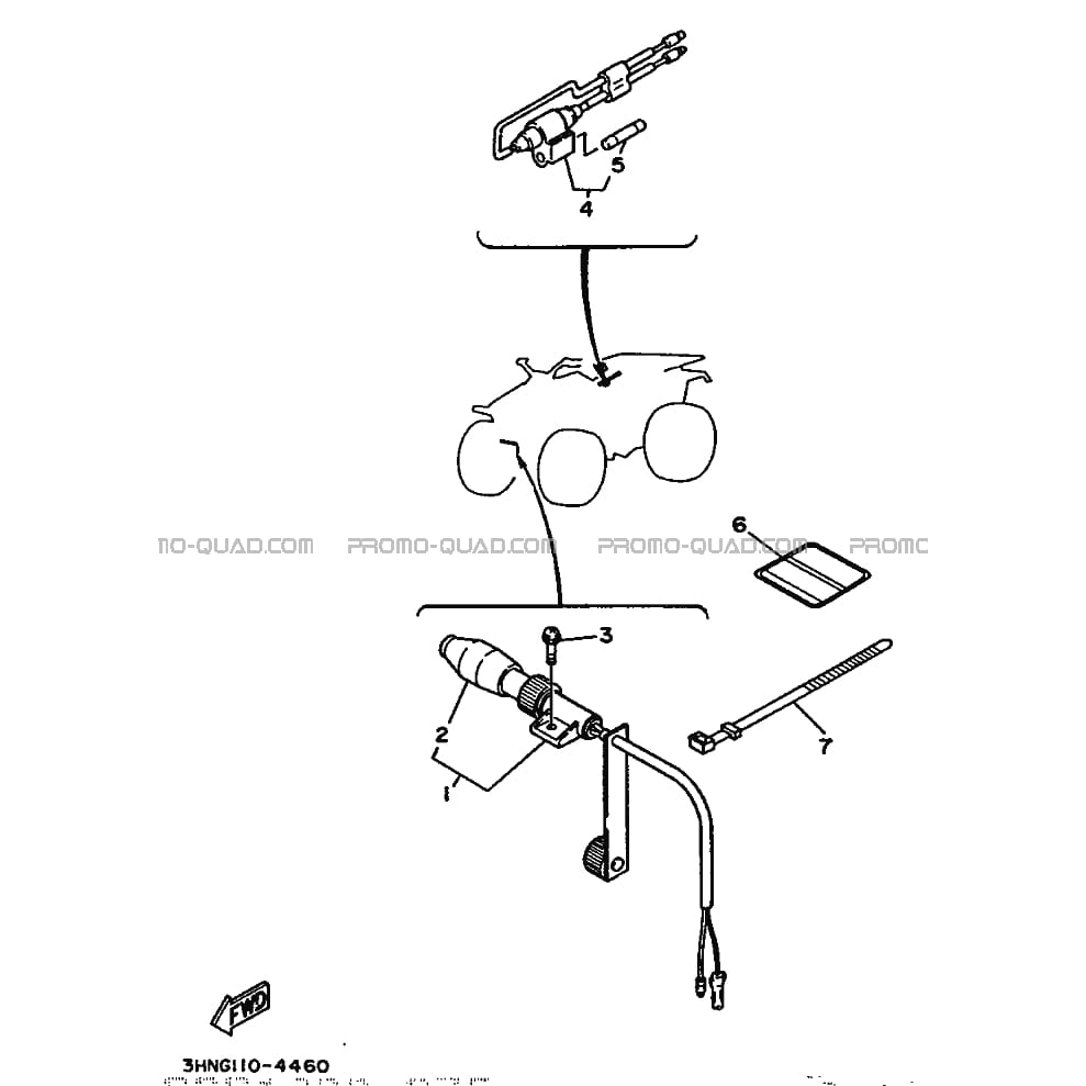 PIÃ?CES OPTIONNELLES - ELECTRIQUE  Yamaha  1995 350  Original parts OEMPIÃ?CES OPTIONNELLES - ELECTRIQUE  Yamaha  1995 350  Original parts OEM