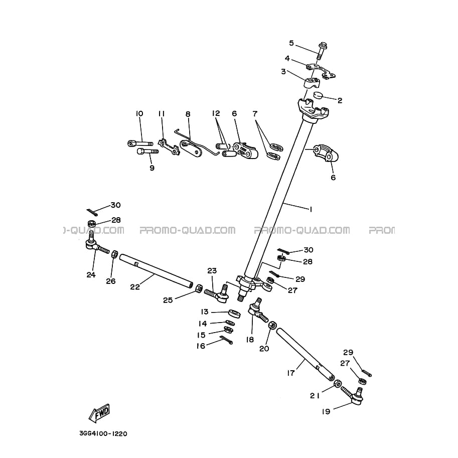 DIRECTION  Yamaha  1996 350  pièces OEMDIRECTION  Yamaha  1996 350  pièces OEM