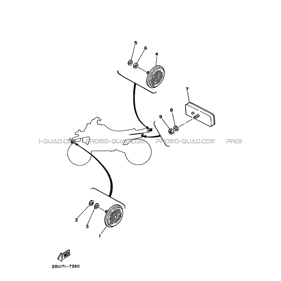 ELECTRIQUE 2  Yamaha  1996 350  pièces OEMELECTRIQUE 2  Yamaha  1996 350  pièces OEM