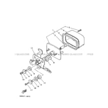 FEU ARRIERE 2 pour Yamaha 350 1996 BIG_BEAR YFM350U 4UH2 MOSS GREEN