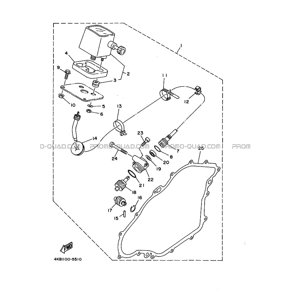 PIÃ?CES OPTIONNELLES - COMPTEUR  Yamaha  1996 350  Original parts OEMPIÃ?CES OPTIONNELLES - COMPTEUR  Yamaha  1996 350  Original parts OEM