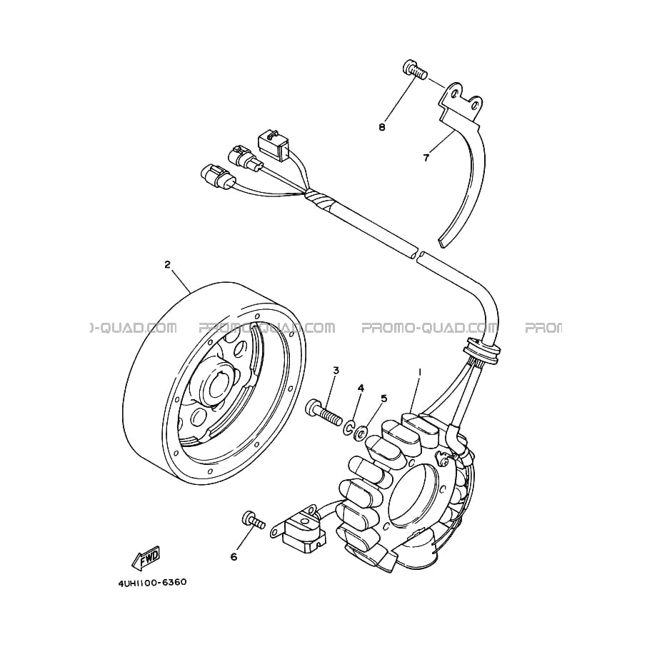ALLUMAGE  Yamaha  1997 350  pièces OEMALLUMAGE  Yamaha  1997 350  pièces OEM