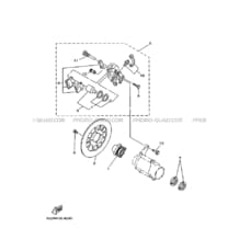 ETRIER DE FREIN ARRIERE pour Yamaha 350 1998 WARRIOR YFM350X 3GDP ROMANTIQUE ROUGE