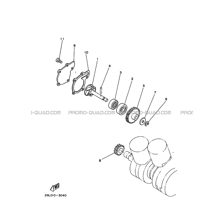 POMPE A EAU     DURITES  Yamaha  2001 350  Original parts OEMPOMPE A EAU     DURITES  Yamaha  2001 350  Original parts OEM