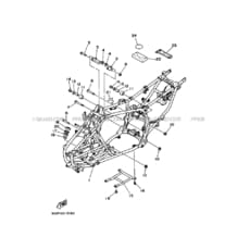 CADRE pour Yamaha 350 2004 WARRIOR YFM350X 5NFD YAMAHA BLACK