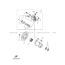 ETRIER DE FREIN ARRIERE pour Yamaha 350 2004 WARRIOR YFM350X 5NFD YAMAHA BLACK