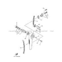 ARBRE A CAMES     CHAINE DE DISTRIBUTION pour Yamaha 350 2005 RAPTOR YFM350 5YT7 YAMAHA BLACK