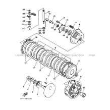 EMBRAYAGE DE DEMARREUR pour Yamaha 350 2005 RAPTOR YFM350 5YT7 YAMAHA BLACK