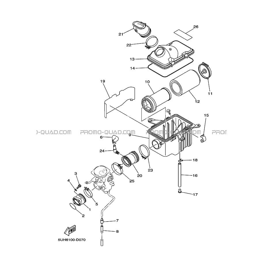 ADMISSION  Yamaha  2008 350  pièces OEMADMISSION  Yamaha  2008 350  pièces OEM