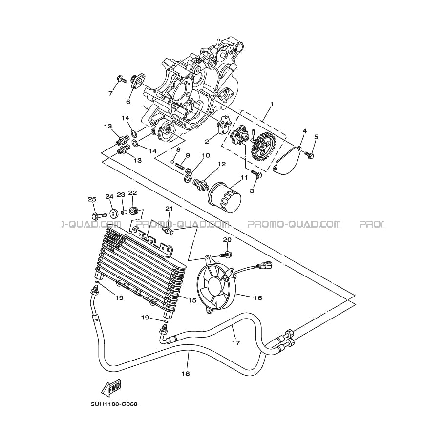 POMPE A HUILE  Yamaha  2009 350  Original parts OEMPOMPE A HUILE  Yamaha  2009 350  Original parts OEM