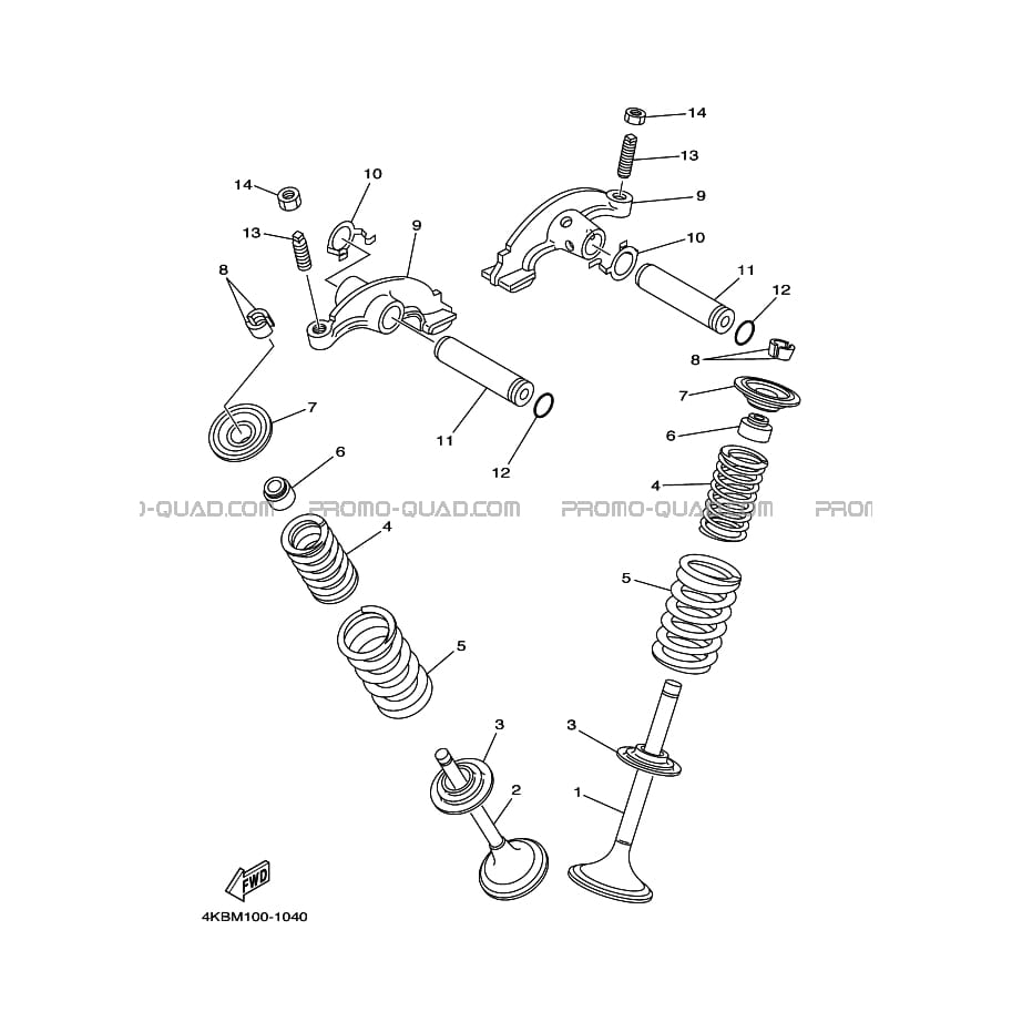 SOUPAPE  Yamaha  2010 350  pièces OEMSOUPAPE  Yamaha  2010 350  pièces OEM