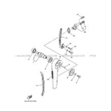 ARBRE A CAMES     CHAINE DE DISTRIBUTION pour Yamaha 350 2010 GRIZZLY_4WD GRIZZLY 350 4X4 HOMOLOGATED 38P3 ROMANTIQUE ROUGE