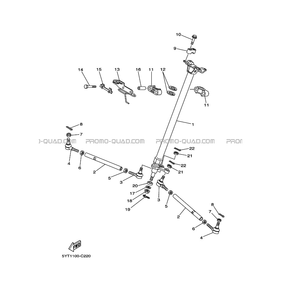 DIRECTION  Yamaha  2010 350  Original parts OEMDIRECTION  Yamaha  2010 350  Original parts OEM