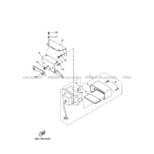 FEU ARRIERE pour Yamaha 350 2011 GRIZZLY YFM350A 38D4 ROMANTIQUE ROUGE