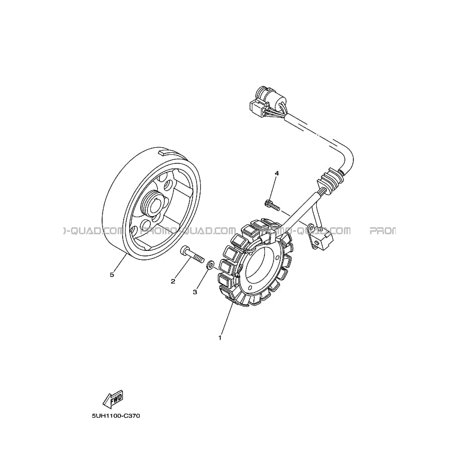 ALLUMAGE  Yamaha  2011 350  pièces OEMALLUMAGE  Yamaha  2011 350  pièces OEM