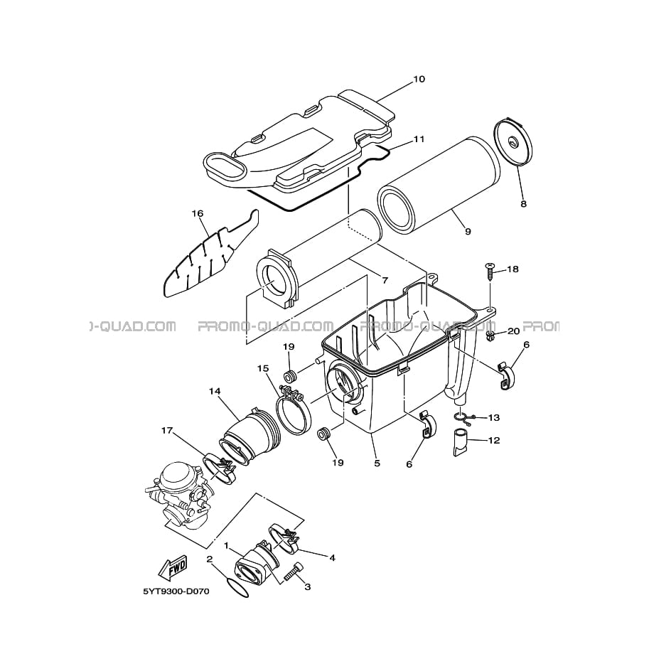 ADMISSION  Yamaha  2011 350  pièces OEMADMISSION  Yamaha  2011 350  pièces OEM