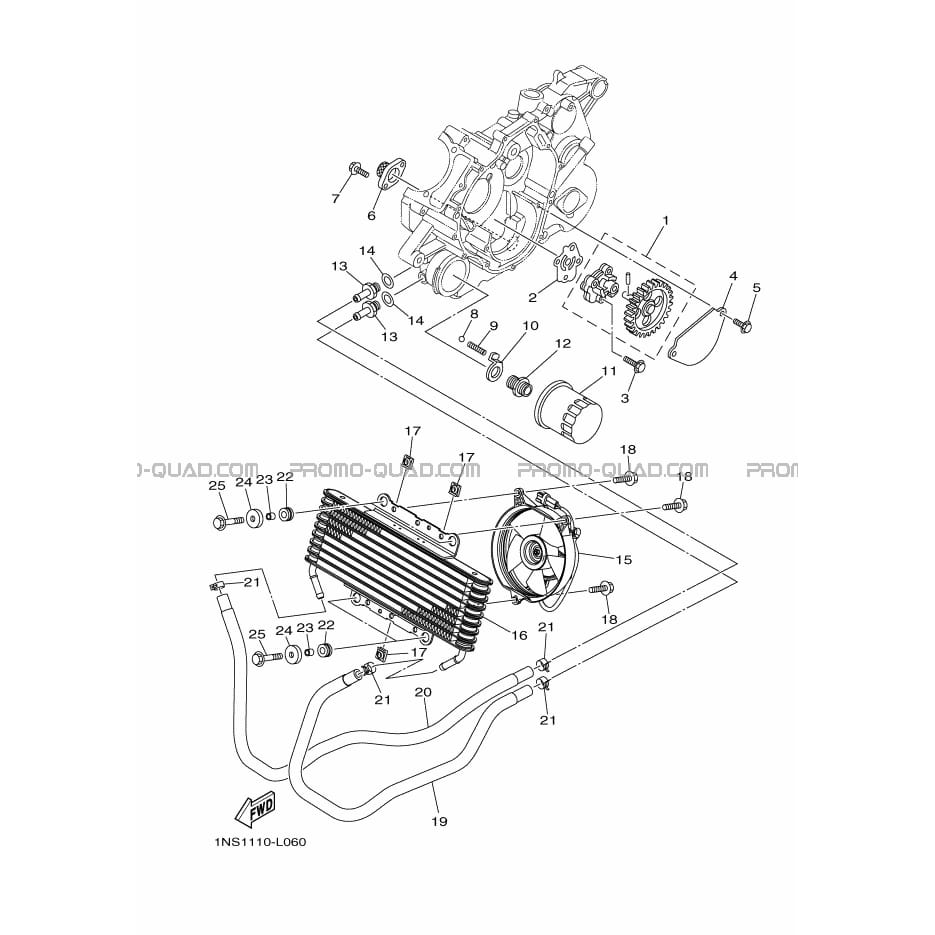 POMPE A HUILE  Yamaha  2012 350  Original parts OEMPOMPE A HUILE  Yamaha  2012 350  Original parts OEM