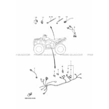 PARTIE ELECTRIQUE 2 pour Yamaha 350 2013 GRIZZLY YFM350FWA 1SG1 PASTEL DEEP GREEN