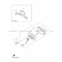 FEU ARRIERE pour Yamaha 350 2014 GRIZZLY YFM350A B143 ROMANTIQUE ROUGE