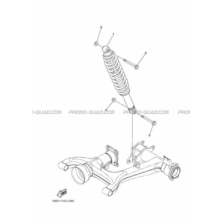 AMORTISSEUR ARRIERE  Yamaha  2014 350  Original parts OEM