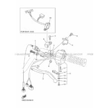 COMMODO     LEVIER pour Yamaha 350 2014 GRIZZLY YFM350FWA 1NSE ROMANTIQUE ROUGE