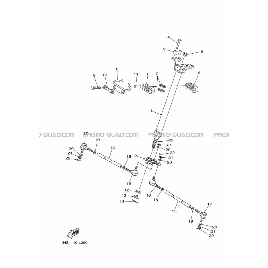 DIRECTION  Yamaha  2014 350  Original parts OEMDIRECTION  Yamaha  2014 350  Original parts OEM