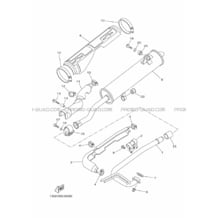 ECHAPPEMENT pour Yamaha 350 2014 GRIZZLY YFM350FWA 1SG2 ROMANTIQUE ROUGE