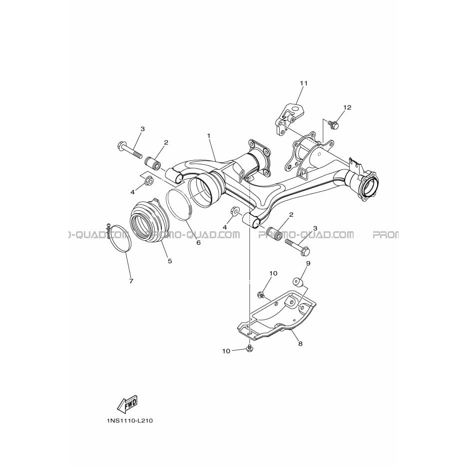 BRAS ARRIERE  Yamaha  2015 350  pièces OEMBRAS ARRIERE  Yamaha  2015 350  pièces OEM