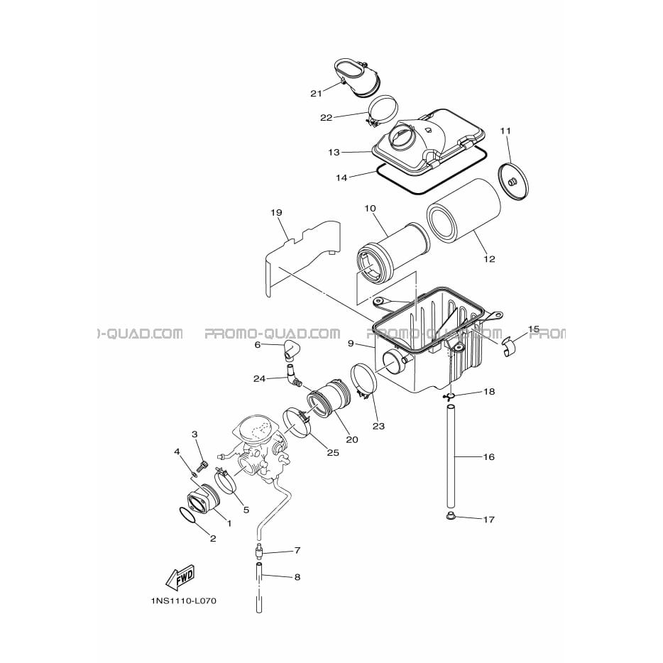 ADMISSION  Yamaha  2015 350  Original parts OEMADMISSION  Yamaha  2015 350  Original parts OEM