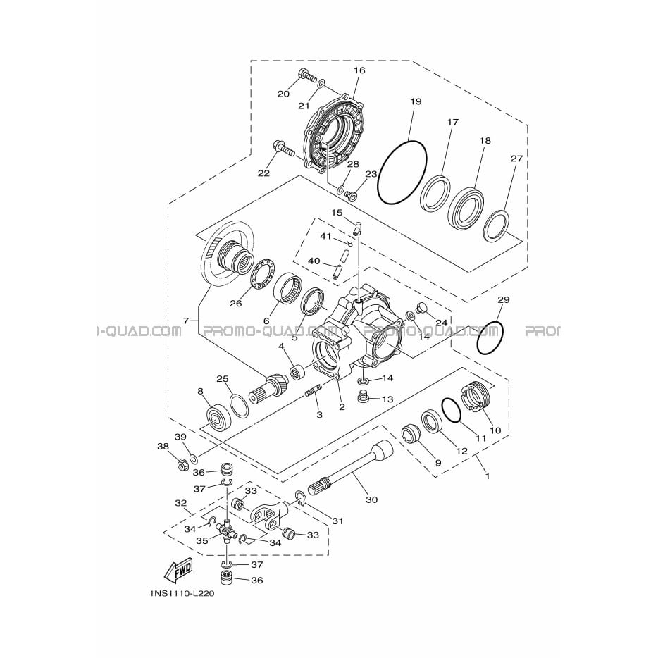 CARDAN     COUPLE CONIQUE  Yamaha  2015 350  pièces OEMCARDAN     COUPLE CONIQUE  Yamaha  2015 350  pièces OEM