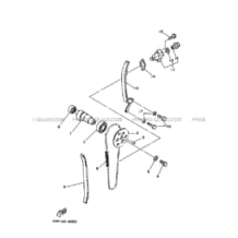 ARBRE A CAMES     CHAINE DE DISTRIBUTION pour Yamaha 400 1995 KODIAK YFM400FW 4GB9 YELLOW SOLID 1