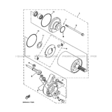 DEMARREUR pour Yamaha 400 1998 YFM YFM400FW 4SHD PASTEL DEEP GREEN