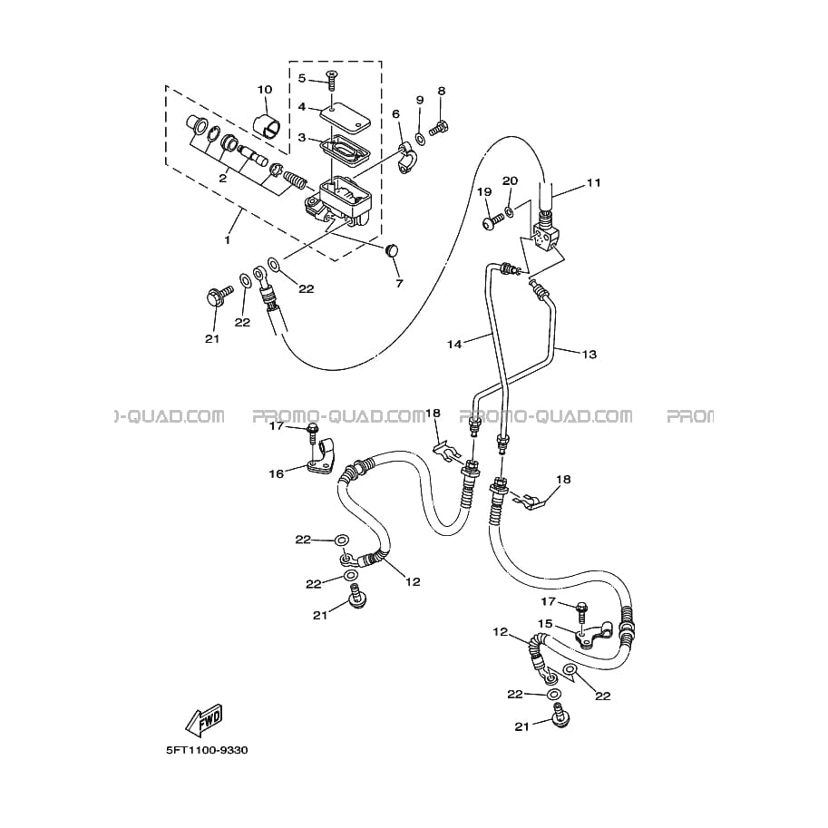 MAITRE CYLINDRE DE FREIN AVANT  Yamaha  1999 400  pièces OEMMAITRE CYLINDRE DE FREIN AVANT  Yamaha  1999 400  pièces OEM