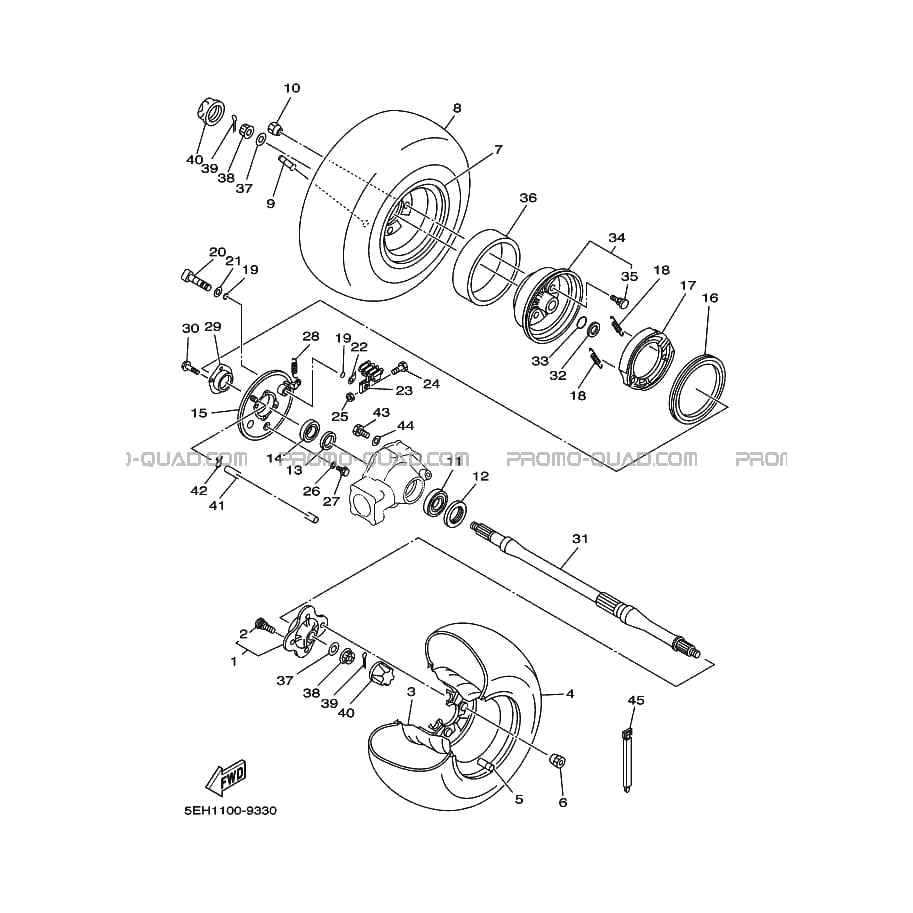 ROUE ARRIERE  Yamaha  1999 400  pièces OEMROUE ARRIERE  Yamaha  1999 400  pièces OEM