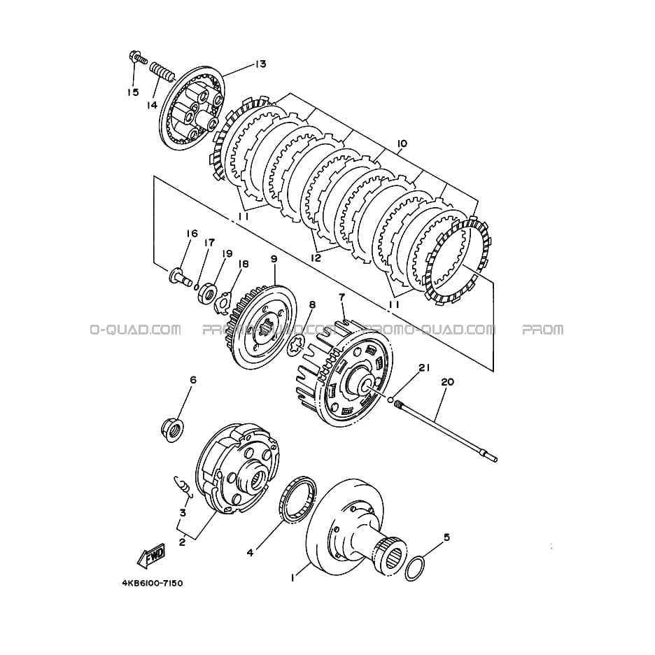 EMBRAYAGE DE DEMARREUR  Yamaha  1999 400  Original parts OEMEMBRAYAGE DE DEMARREUR  Yamaha  1999 400  Original parts OEM