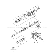 TRANSMISSION INTERMEDIAIRE pour Yamaha 400 2000 KODIAK YFM400FWA 5GH4 ROMANTIQUE ROUGE