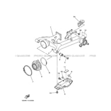 BRAS ARRIERE pour Yamaha 400 2002 KODIAK YFM400FWA 5GHM ROMANTIQUE ROUGE