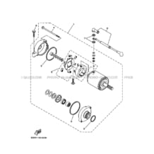 DEMARREUR pour Yamaha 400 2002 KODIAK YFM400FWA 5GHM ROMANTIQUE ROUGE
