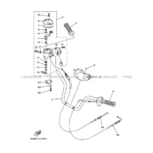 GUIDON ET CABLES pour Yamaha 400 2002 KODIAK YFM400FWA 5GHM ROMANTIQUE ROUGE