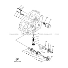 POMPE A HUILE pour Yamaha 400 2003 KODIAK_4WD YFM400FWAN 5TE3 PASTEL DEEP GREEN