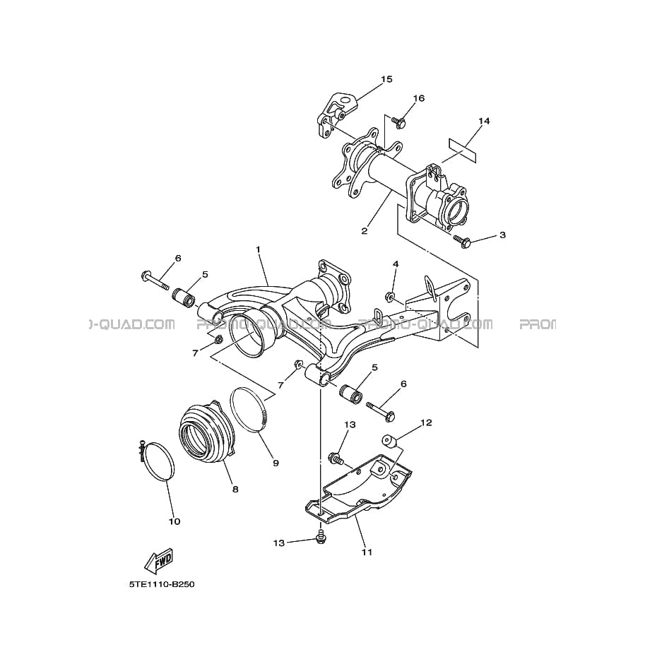 BRAS ARRIERE  Yamaha  2004 400  Original parts OEMBRAS ARRIERE  Yamaha  2004 400  Original parts OEM