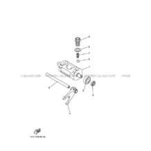 BARILLET DE SELECTION     FOURCHETTES pour Yamaha 400 2004 KODIAK YFM400AN 5VH6 ROMANTIQUE ROUGE
