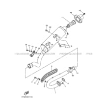 ECHAPPEMENT pour Yamaha 450 2005 YFZ YFZ450 5TGD